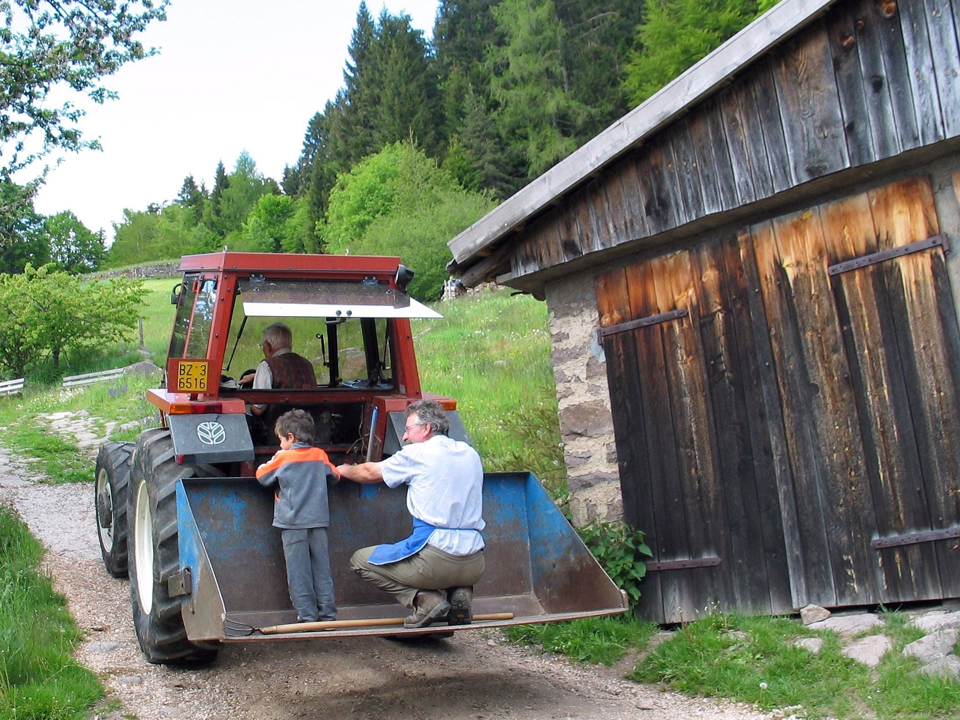 Unterwegs mit dem Traktor